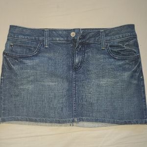 Denim mini skirt